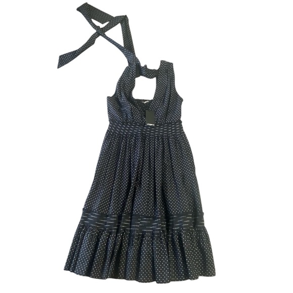 Emanuel Ungaro Denise Black Polka Dot Midi Dress | Size S | $695 Retail - Picture 4 of 14